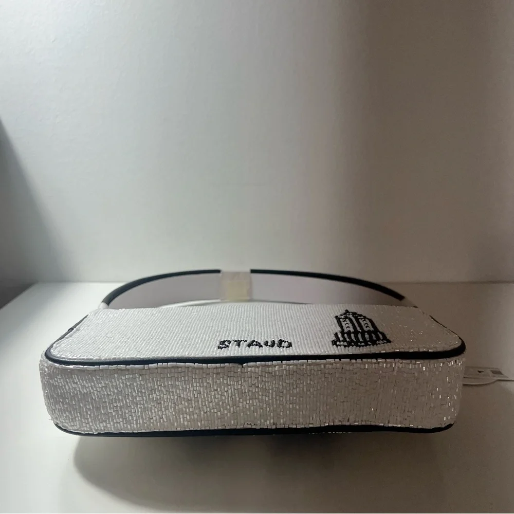 Staud I Love NY Tommy Viral Beaded Shoulder Bag Purse Handbag - Picture 12 of 12